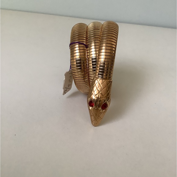 snake arm cuff new vintage 1970s TLC disco bangle bracelet - Picture 2 of 10